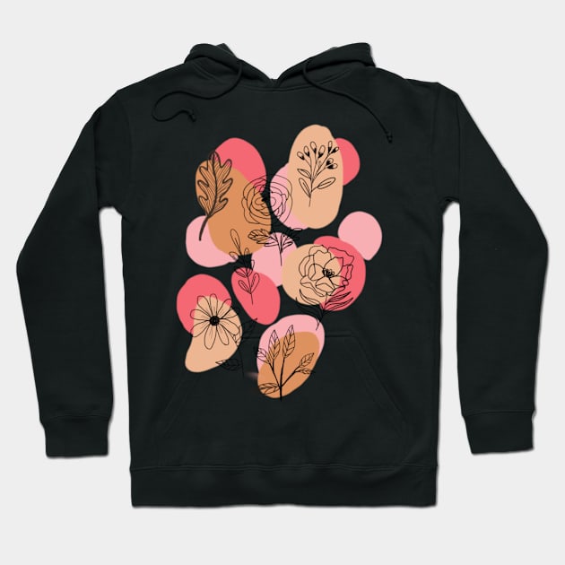 Abstract colors and flowers Hoodie by SanMade